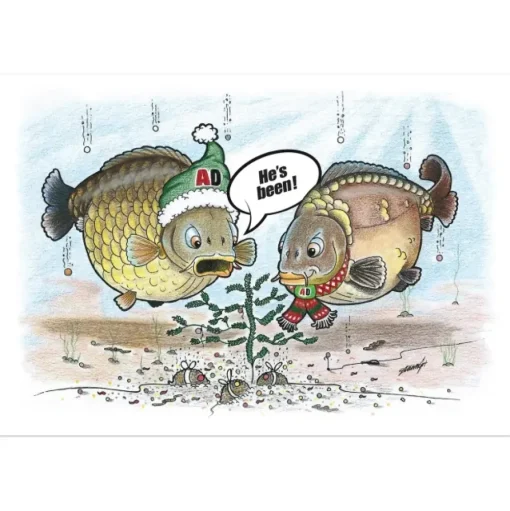 Angling Direct AD Carpy Christmas Card- Miscellaneous