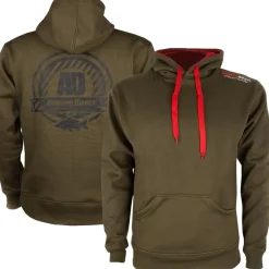 Angling Direct AD Emblem Green Fishing Hoodie 2019- Clothing