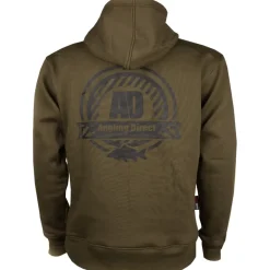 Angling Direct AD Emblem Green Fishing Hoodie 2019- Clothing