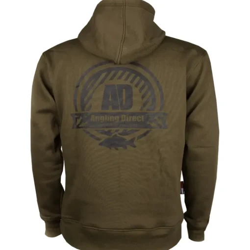 Angling Direct AD Emblem Green Fishing Hoodie 2019- Clothing