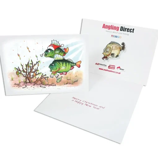 Angling Direct AD Festive Perch Christmas Card- Miscellaneous
