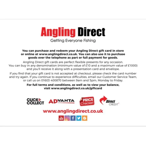 Angling Direct AD Festive Perch Christmas Gift Card- Miscellaneous | Gift Cards