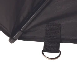 Advanta Flatback Match Black Umbrella 45''