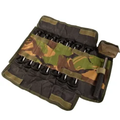 Advanta Heavy Duty Bivvy Peg Set X14 & Rubber Mallet + Camo Roll- Bivvies & Shelters