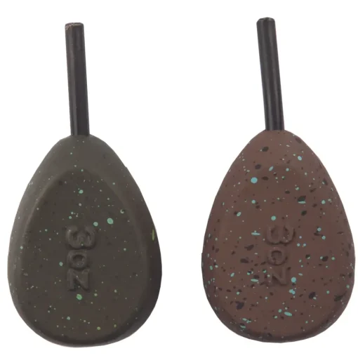 Advanta Inline Flat Pear Carp Leads - Pack Of 5- Terminal Tackle