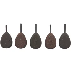 Advanta Inline Flat Pear Carp Leads - Pack Of 5- Terminal Tackle