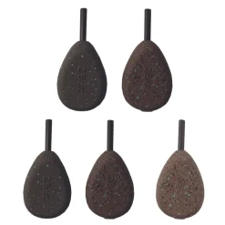 Advanta Inline Flat Pear Carp Leads - Pack Of 5- Terminal Tackle