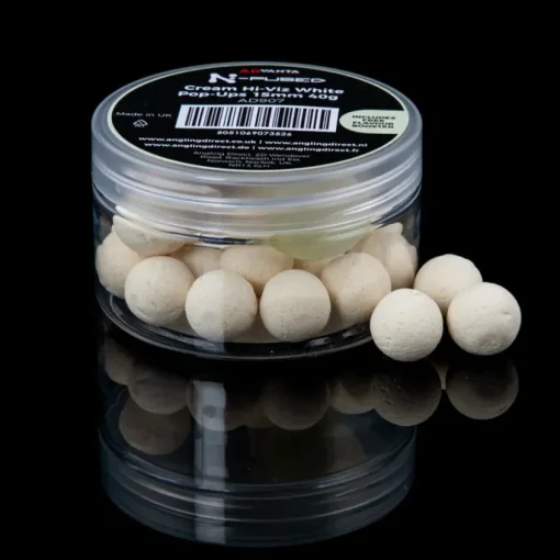 Advanta N-Fused Cream Hi-Viz White Pop-Ups- Bait & Additives