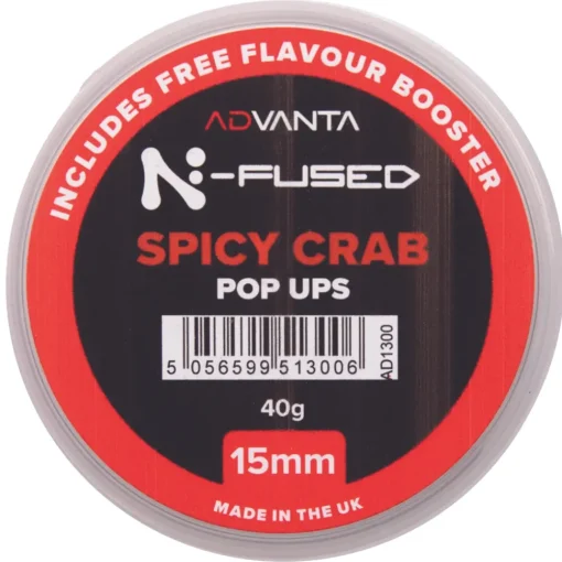 Advanta N-Fused Spicy Crab Fishing Pop Ups- Bait & Additives