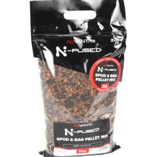 Advanta N-Fused Spod & Bag Pellet Mix 2kg- Bait & Additives