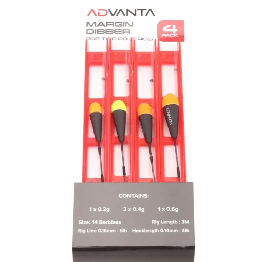 Advanta Pre Tied Pole Rigs - Margin Dibber