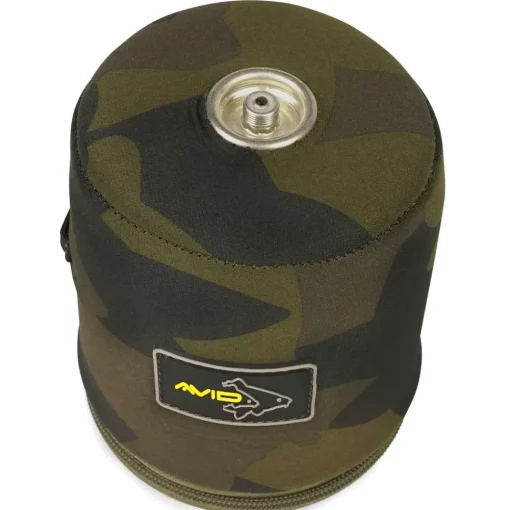 Avid Carp Camo Neoprene Gas Canister Holder- Cooking Equipment