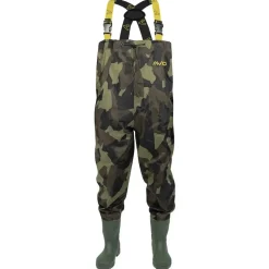 Avid Carp 420D Camo Chest Fishing Waders- Waders & Boots