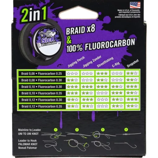 Berkley Sick 2 In 1 Braid 150m Fluoro 40m