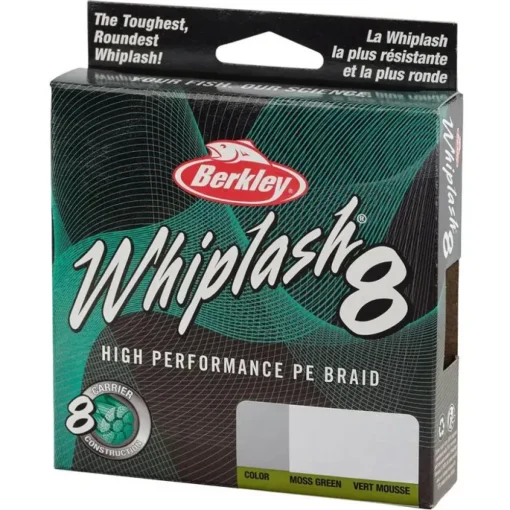 Berkley Whiplash 8 Green Fishing Braid 300m
