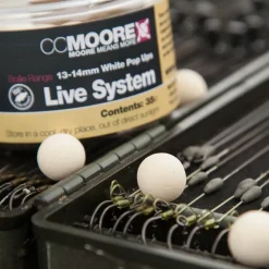 CC Moore Live System White Pop Ups- Bait & Additives