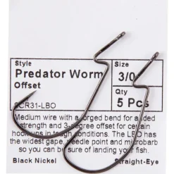 Cox & Rawle Predator Worm Offset Hooks