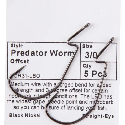 Cox & Rawle Predator Worm Offset Hooks