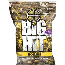 Crafty Catcher Big Hit Boilies 1kg- Bait & Additives