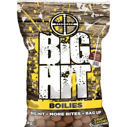 Crafty Catcher Big Hit Boilies 1kg- Bait & Additives