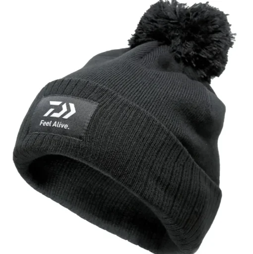 Daiwa Feel Alive Bobble Hat - Black