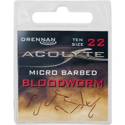 Drennan Acolyte Bloodworm Micro Barbed Fishing Hooks