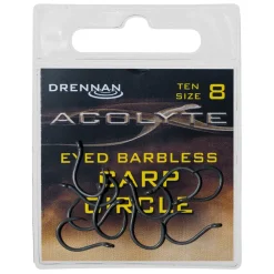 Drennan Acolyte Eyed Barbless Carp Circle Fishing Hooks