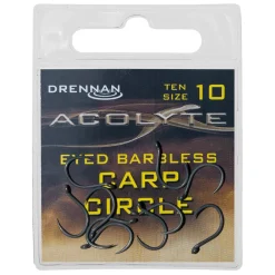 Drennan Acolyte Eyed Barbless Carp Circle Fishing Hooks