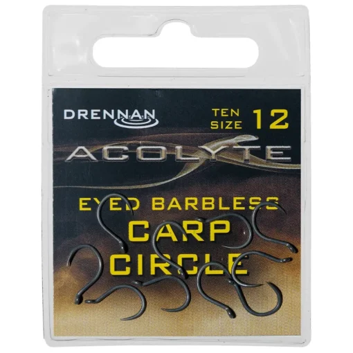 Drennan Acolyte Eyed Barbless Carp Circle Fishing Hooks