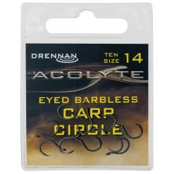Drennan Acolyte Eyed Barbless Carp Circle Fishing Hooks