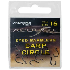 Drennan Acolyte Eyed Barbless Carp Circle Fishing Hooks