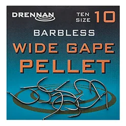 Drennan Barbless Wide Gape Pellet Hooks