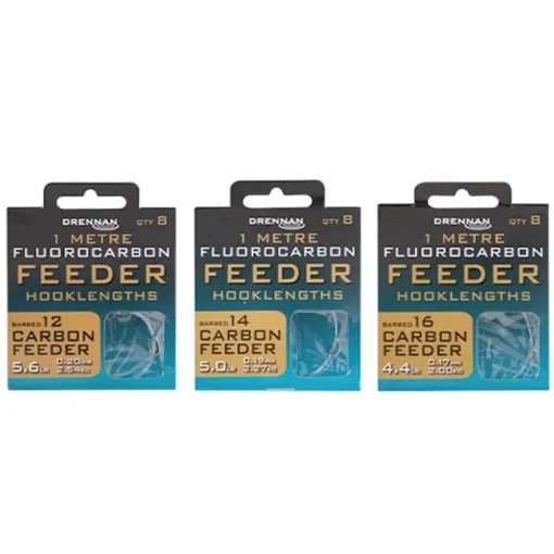 Drennan Carbon Feeder Flurocarbon Feeder Rig 1m