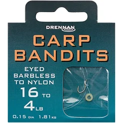 Drennan Carp Bandits Hooks to Nylon
