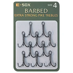 Drennan E-Sox Extra Strong Pike Fishing Trebles