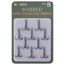 Drennan E-Sox Extra Strong Pike Fishing Trebles