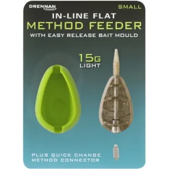 Drennan In Line Flat Method Fishing Feeder With Mould- Terminal Tackle