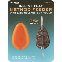 Drennan In Line Flat Method Fishing Feeder With Mould- Terminal Tackle