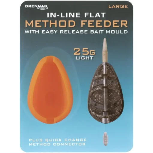 Drennan In Line Flat Method Fishing Feeder With Mould- Terminal Tackle