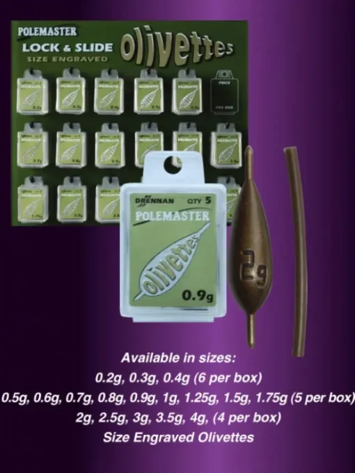 Drennan Polemaster Fishing Olivettes Lock and Slide