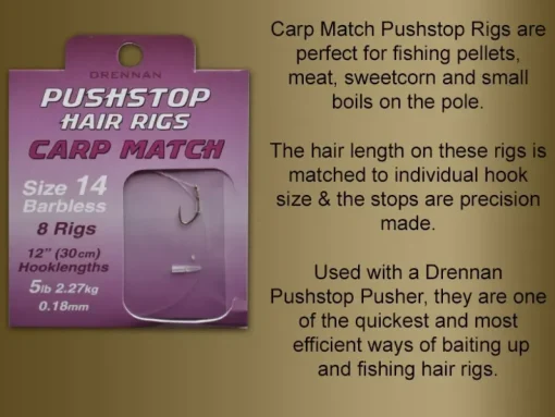 Drennan Quickstop Carp Match Hair Rigs