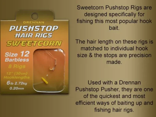 Drennan Quickstop Sweetcorn Fishing Hair Rigs
