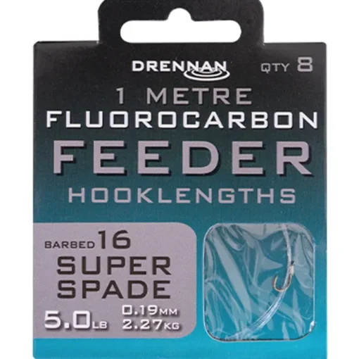 Drennan Super Spade Flurocarbon Feeder Rig 1m
