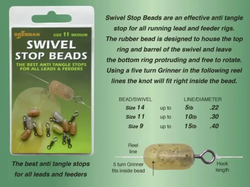 Drennan Swivel Fishing Stop Beads- Terminal Tackle