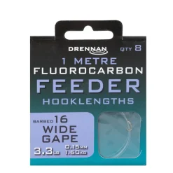 Drennan Wide Gape Flurocarbon Feeder Rig 1m