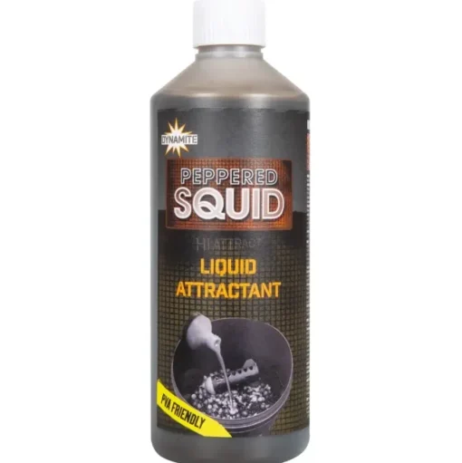 Dynamite Baits Peppered Squid Liquid Attractant 500ml- Bait & Additives