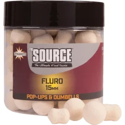 Dynamite Baits The Source White Fluro Pop Ups/Dumbell- Bait & Additives
