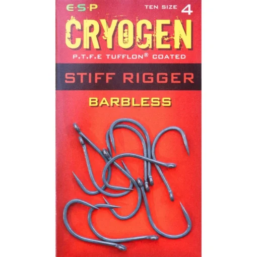 ESP Cryogen Stiff Rigger Barbless Hooks