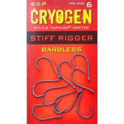 ESP Cryogen Stiff Rigger Barbless Hooks