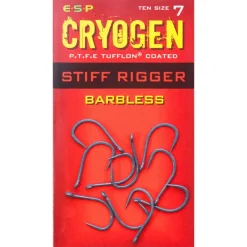 ESP Cryogen Stiff Rigger Barbless Hooks